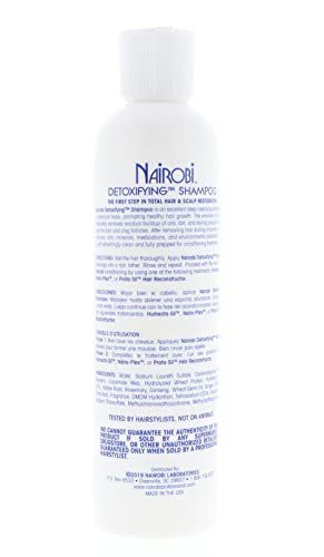 Nairobi Detoxifying Shampoo - Clarifying & Purifying Formula for All Hair Types, 8 oz