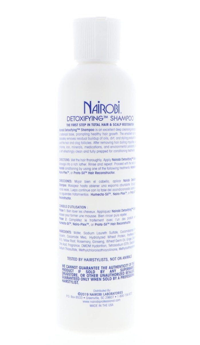 Nairobi Detoxifying Shampoo - Clarifying & Purifying Formula for All Hair Types, 8 oz - görsel 15