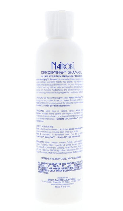Nairobi Detoxifying Shampoo - Clarifying & Purifying Formula for All Hair Types, 8 oz