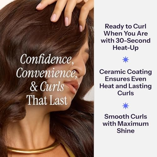 HOT TOOLS Pro Artist Nano Ceramic 1-1/2 Inch Curling Iron for Loose Curls – Black/White Avelisse