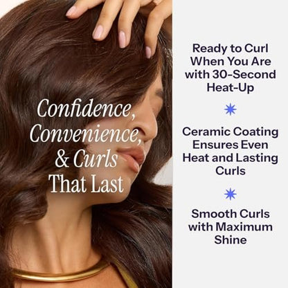 HOT TOOLS Pro Artist Nano Ceramic 1-1/2 Inch Curling Iron for Loose Curls – Black/White Avelisse