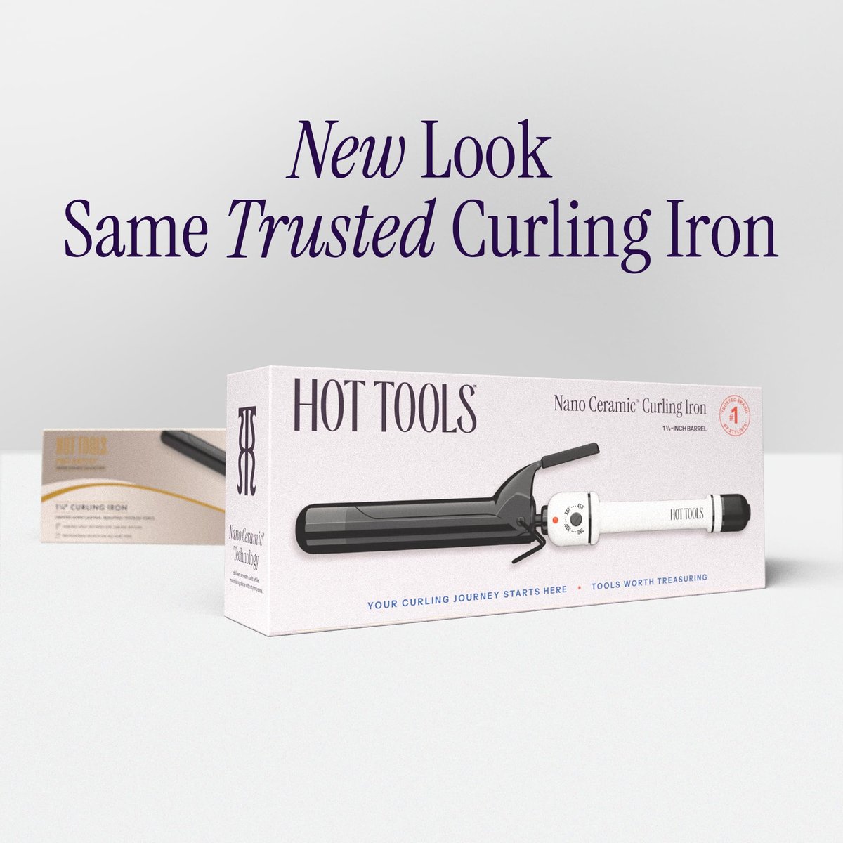 HOT TOOLS Pro Artist Nano Ceramic 1-1/2 Inch Curling Iron for Loose Curls – Black/White Avelisse