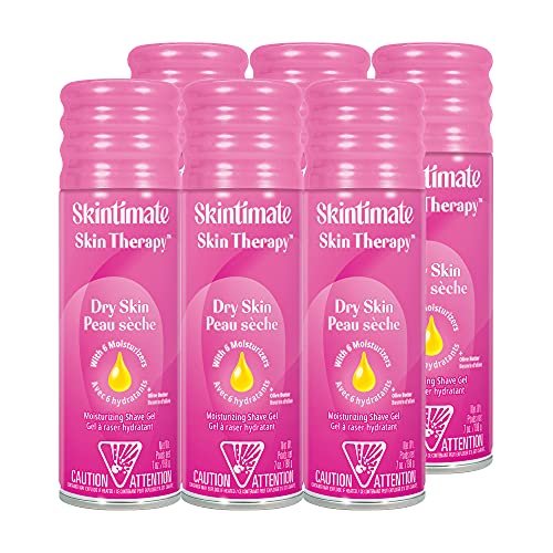 Skintimate Skin Therapy Dry Skin Shave Gel for Women, 6-Pack – Moisturizing Shaving Cream, 7 oz Each - görsel 2