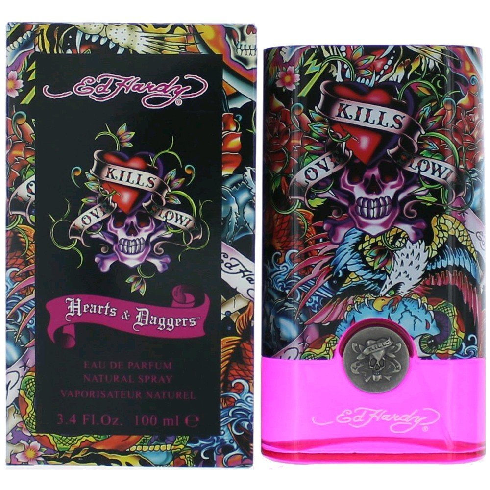 Ed Hardy Hearts & Daggers For Women Eau de Parfum Spray (3.4 oz) Avelisse