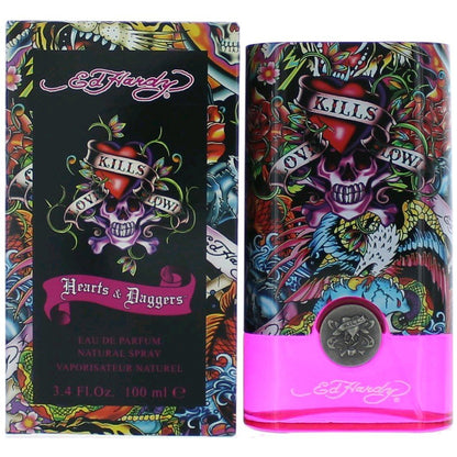 Ed Hardy Hearts & Daggers For Women Eau de Parfum Spray (3.4 oz) Avelisse