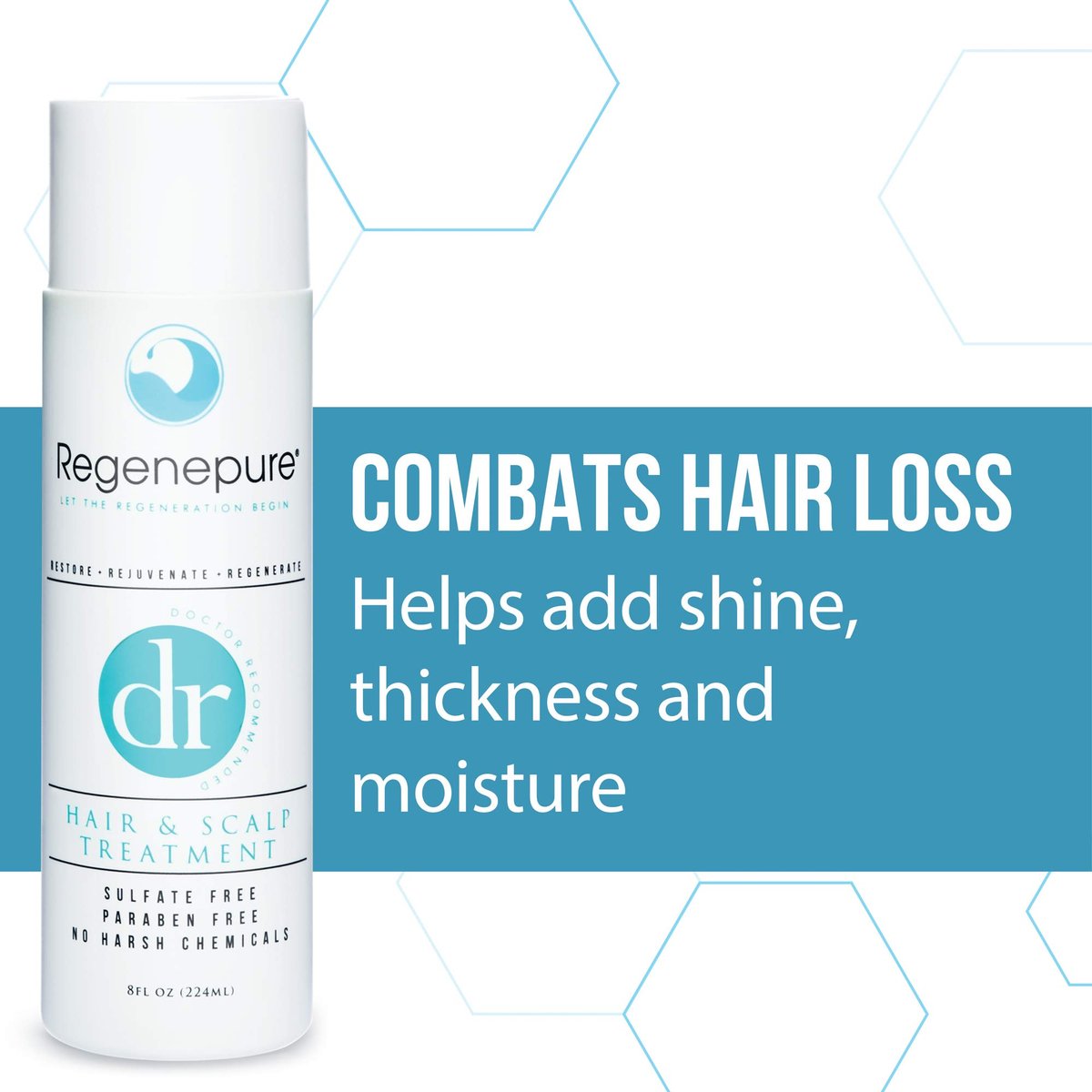 REGENEPURE DR Shampoo for Hair and Scalp – 8 Fl Oz Hair Regrowth Treatment Avelisse