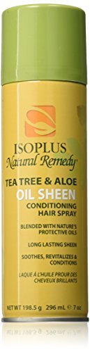 Isoplus Natural Remedy Tea Tree & Aloe Oil Sheen Conditioning Hair Spray - 7 oz - görsel 2