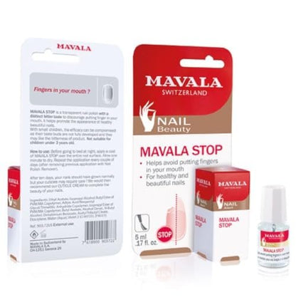Mavala Stop Deterrent Nail Polish Treatment – Bitter Taste to Help Stop Nail Biting & Thumb Sucking, 0.17 oz Avelisse