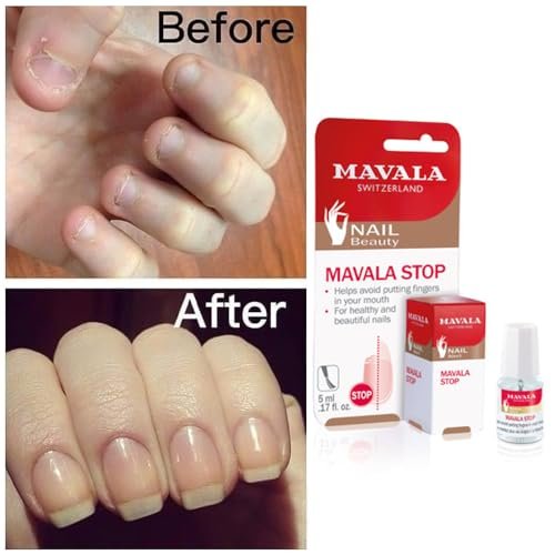 Mavala Stop Deterrent Nail Polish Treatment – Bitter Taste to Help Stop Nail Biting & Thumb Sucking, 0.17 oz Avelisse