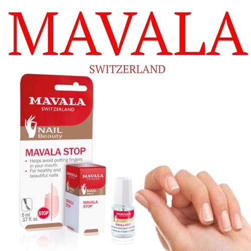 Mavala Stop Deterrent Nail Polish Treatment – Bitter Taste to Help Stop Nail Biting & Thumb Sucking, 0.17 oz Avelisse