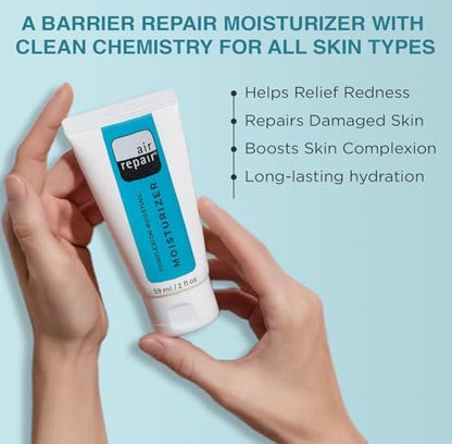 Air Repair Complexion Boosting Moisturizer with Hyaluronic Acid & Ceramide – Hydrating Face Moisturizer for Dry Skin, Reduces Aging & Wrinkles, Vegan & Cruelty Free Avelisse
