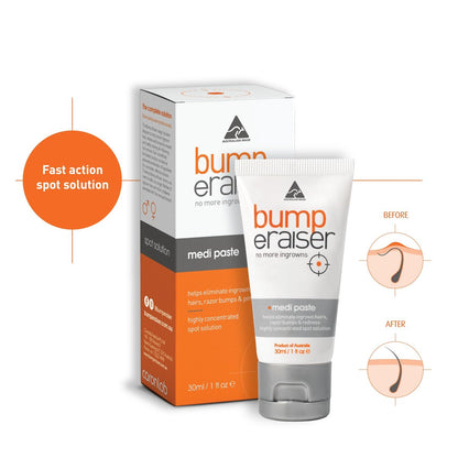 Bump eRaiser Medi Paste 1.0 fl oz — Concentrated Overnight Spot Treatment for Ingrown Hairs, Razor Bumps & Pimples | No Harsh Alcohol | Made in Australia Avelisse