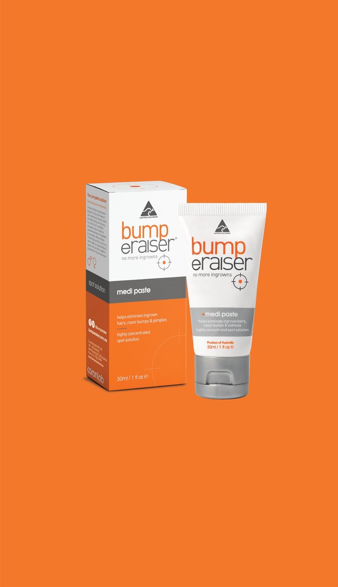 Bump eRaiser Medi Paste 1.0 fl oz — Concentrated Overnight Spot Treatment for Ingrown Hairs, Razor Bumps & Pimples | No Harsh Alcohol | Made in Australia Avelisse