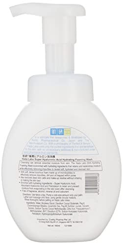 Hada Labo Rohto Gokujyn Hyaluronic Acid Cleansing Foam – Gentle Facial Wash for Hydrated, Smooth Skin (160ml) - görsel 3