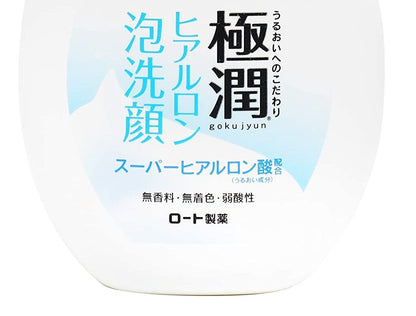 Hada Labo Rohto Gokujyn Hyaluronic Acid Cleansing Foam – Gentle Facial Wash for Hydrated, Smooth Skin (160ml)