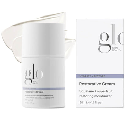 Glo Skin Beauty Restorative Cream – Hydrating Face Moisturizer with Resveratrol, Squalane & Black Currant Seed Oil for Dry, Sensitive & Aging Skin (1.7 oz) Avelisse