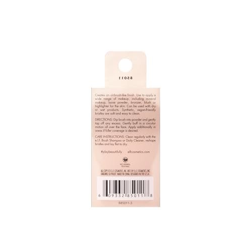 e.l.f. Kabuki Face Brush – Travel-Size Synthetic Makeup Brush for Precise, On-the-Go Application – Vegan & Cruelty-Free - görsel 9