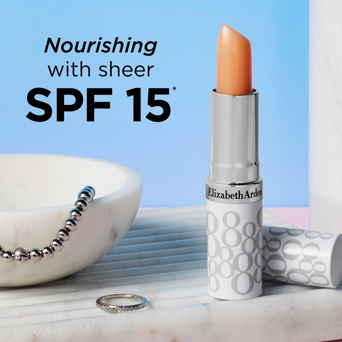 Elizabeth Arden Eight Hour Cream Lip Protectant Stick SPF 15 - Moisturizing Lip Balm with Shea Butter, Coconut Oil & Vitamin E Avelisse