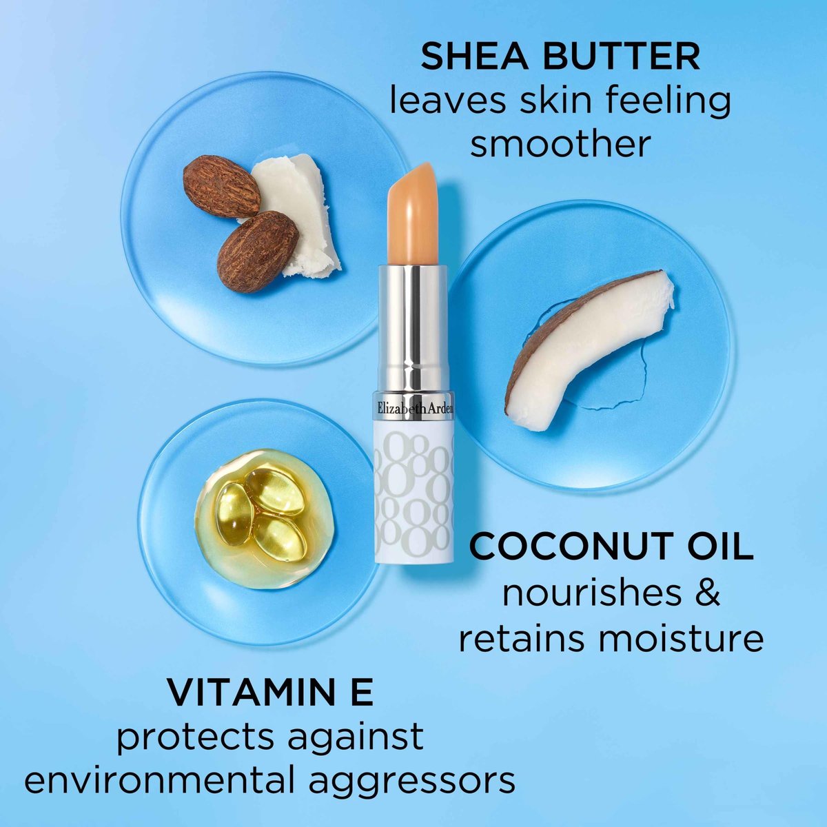 Elizabeth Arden Eight Hour Cream Lip Protectant Stick SPF 15 - Moisturizing Lip Balm with Shea Butter, Coconut Oil & Vitamin E Avelisse