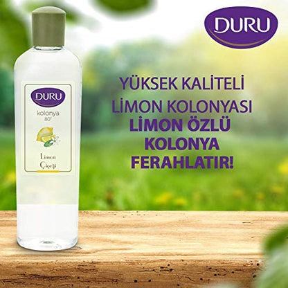 Duru Lemon Cologne – 400ml (13.5 Fl Oz) Refreshing Citrus Fragrance Avelisse