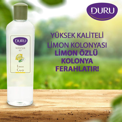 Duru Lemon Cologne – 400ml (13.5 Fl Oz) Refreshing Citrus Fragrance Avelisse