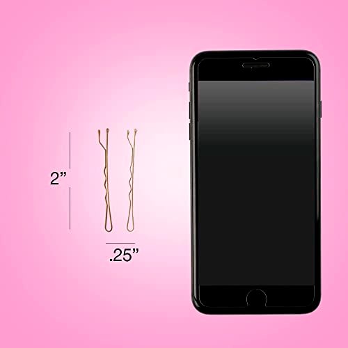 Scunci by Conair No-Slip Grip Bobby Pins for Brown Hair - Blonde & Brunette Color Match - 48 Count - görsel 10