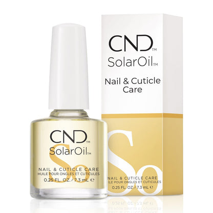 CND SolarOil Cuticle Oil – Nourishing Jojoba, Vitamin E, Rice Bran & Sweet Almond Oil Blend, 0.25 fl oz