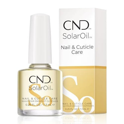 CND SolarOil Cuticle Oil – Nourishing Jojoba, Vitamin E, Rice Bran & Sweet Almond Oil Blend, 0.25 fl oz