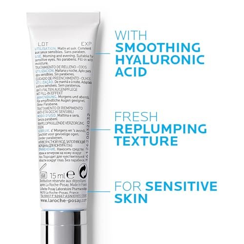 La Roche-Posay Redermic C Pure Vitamin C Eye Cream with Hyaluronic Acid – Anti-Aging Eye Cream for Wrinkles, 0.5 Fl Oz Avelisse