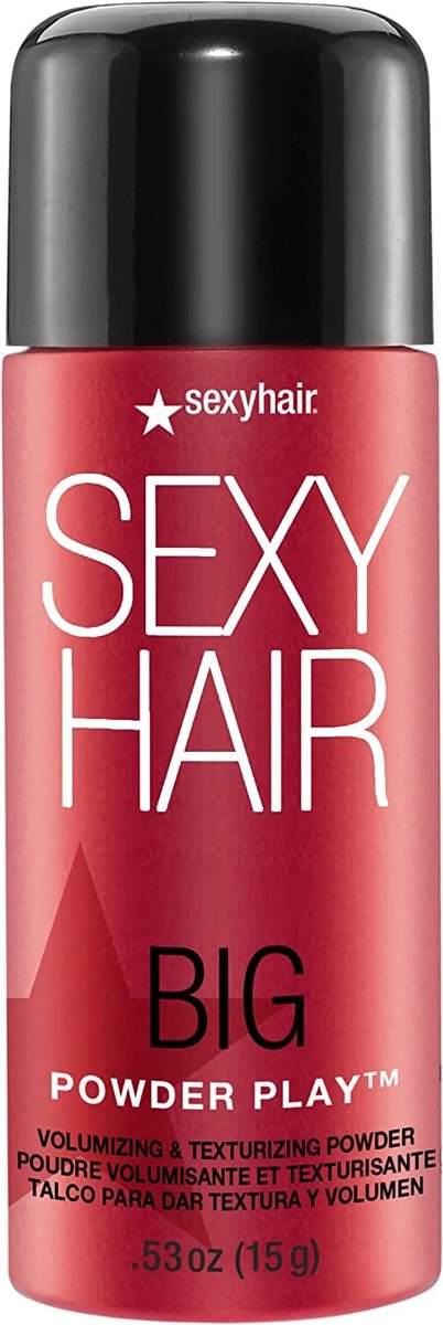 SexyHair Big Powder Play Volumizing & Texturizing Powder - Instant Lift, Colorless, Fragrance Free (0.53 oz)