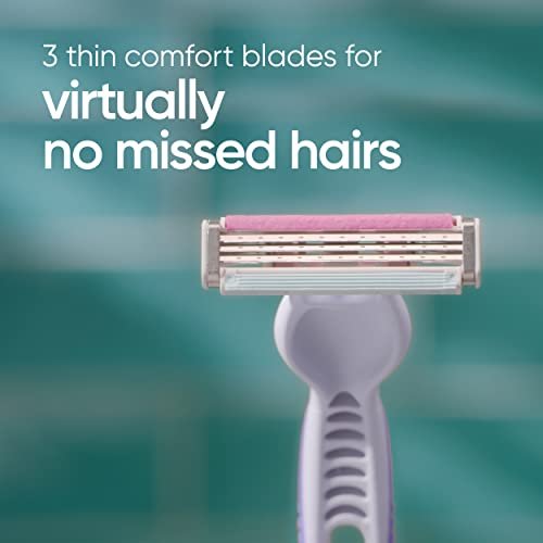 Gillette Venus Simply3 Women's Disposable Razors, 4 Count, 1 Pack - görsel 10