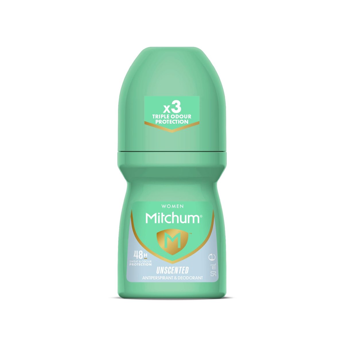 Mitchum Roll-On Antiperspirant Deodorant 50ml – Unperfumed, Excess Perspiration & Body Odour Control - görsel 1