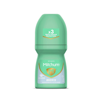 Mitchum Roll-On Antiperspirant Deodorant 50ml – Unperfumed, Excess Perspiration & Body Odour Control