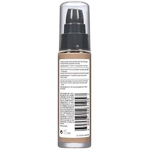 Almay Truly Lasting Color Liquid Foundation - Long Wearing Natural Finish, Hypoallergenic, Cruelty-Free, 240 Beige, 1 fl oz - görsel 14