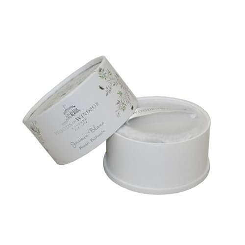 Woods White Jasmine Body Dusting Powder with Puff - 3.5 oz Avelisse