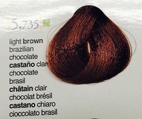 Salermvison Hair Coloring Cream #5.735 Light Brown Brazilian Chocolate - 2.3 oz - görsel 2