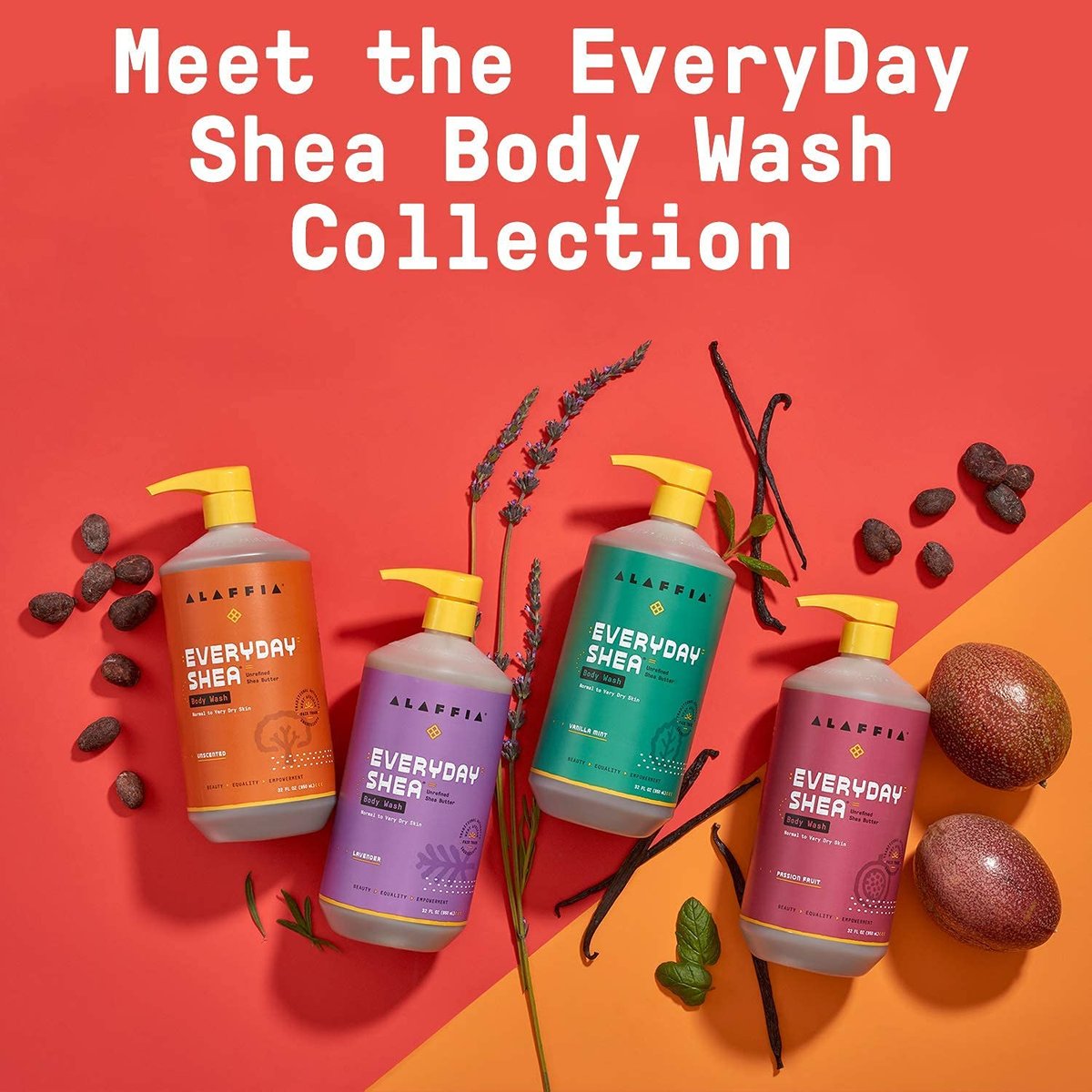EveryDay Shea Body Wash - Lavender, 32 Fl Oz - Moisturizing & Cleansing with Shea Butter, Neem, Coconut Oil - Fair Trade - görsel 11