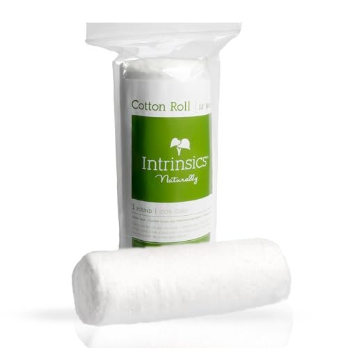 Intrinsics 100% Pure Cotton Roll (1lb) – 12" Wide Premium Esthetician Cotton for Facials, Waxing & Skincare | Hypoallergenic & High Absorbency Avelisse