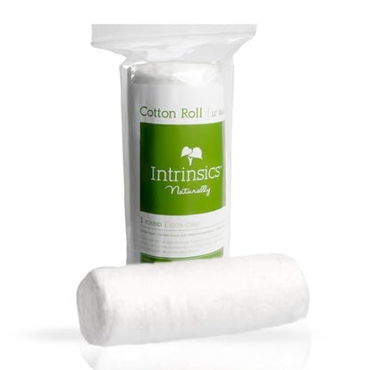 Intrinsics 100% Pure Cotton Roll (1lb) – 12" Wide Premium Esthetician Cotton for Facials, Waxing & Skincare | Hypoallergenic & High Absorbency Avelisse