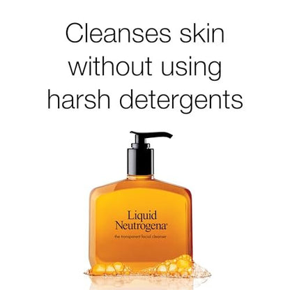 Neutrogena Liquid Gentle Foaming Face Wash with Glycerin, Oil-Free & Hypoallergenic Skin Care Cleanser, Fragrance-Free Moisturizing Facial Cleanser for Daily Use, 8 fl. oz Avelisse