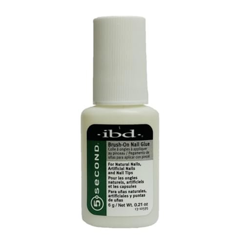 IBD 5 Second Brush-On Nail Glue – Clear, Fast-Drying Cyanoacrylate Adhesive for Professional Nail Repair & Press-Ons - görsel 2