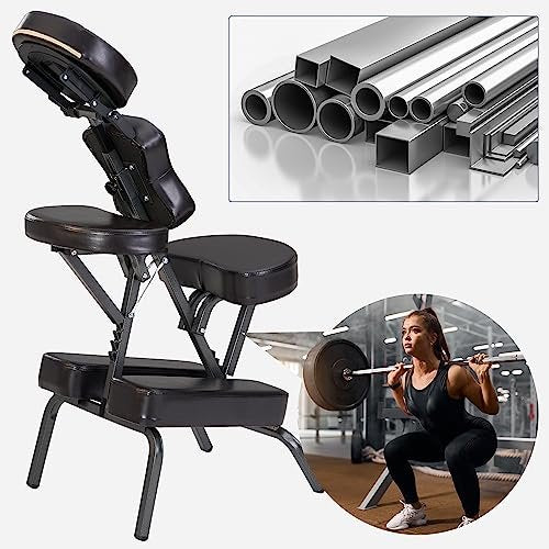 Master Massage Bedford Portable Light Weight Folding Salon Massage Chair with Carrying Case Bag and Height Adjustment (Coffee) - görsel 8