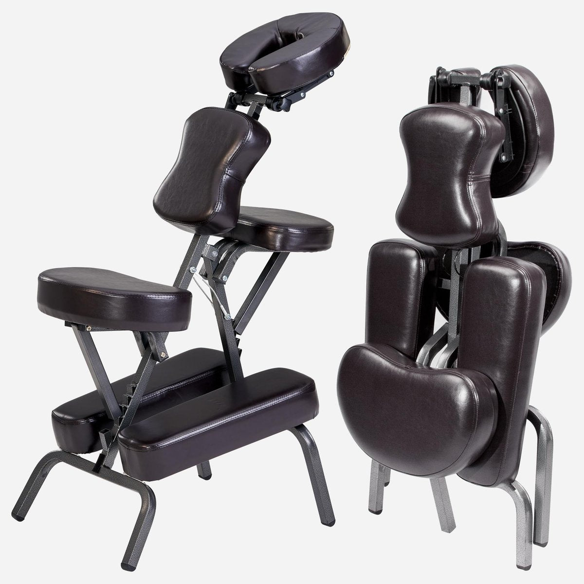 Master Massage Bedford Portable Light Weight Folding Salon Massage Chair with Carrying Case Bag and Height Adjustment (Coffee) - görsel 11