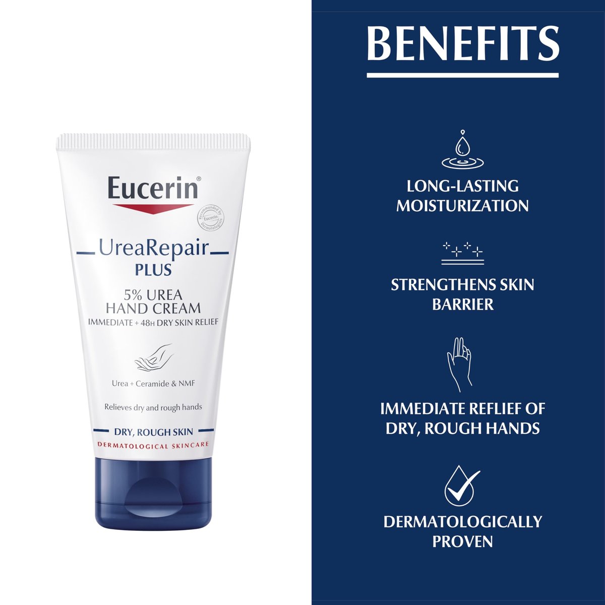 Eucerin Dry Skin Intensive Hand Cream with 5% Urea, 75ml – Deeply Moisturizing & Soothing - görsel 5