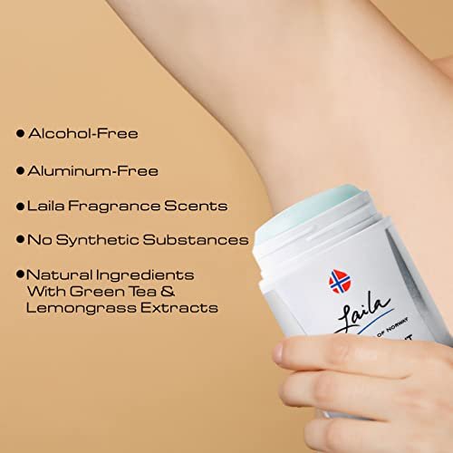 Geir Ness Laila Deodorant – Alcohol & Aluminum Free with Green Tea & Lemongrass, Long Lasting Fresh Clean Scent, 2.6 oz - görsel 14