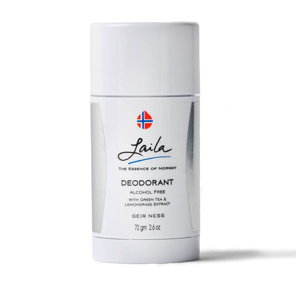 Geir Ness Laila Deodorant – Alcohol & Aluminum Free with Green Tea & Lemongrass, Long Lasting Fresh Clean Scent, 2.6 oz