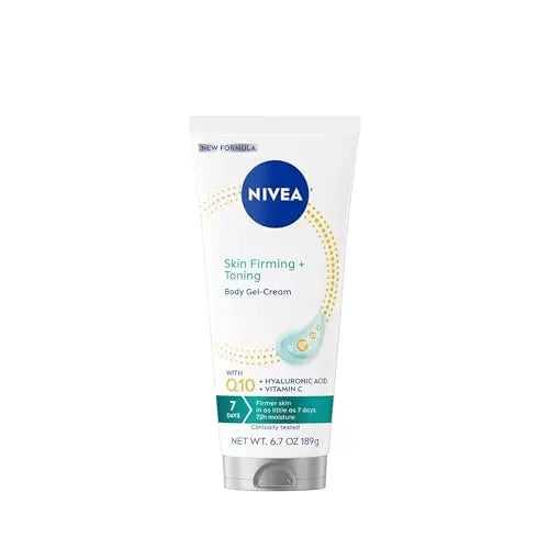 NIVEA Skin Firming & Toning Body Gel Cream with Q10, Hyaluronic Acid & Vitamin C - 72-Hour Moisture, 6.7 oz Avelisse