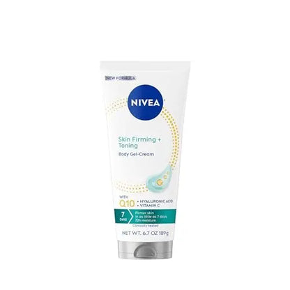 NIVEA Skin Firming & Toning Body Gel Cream with Q10, Hyaluronic Acid & Vitamin C - 72-Hour Moisture, 6.7 oz Avelisse