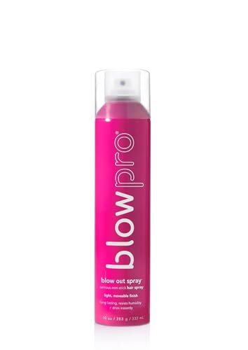 blowpro Blow Out Serious Non-Stick Hairspray, Extra Hold - Fine Misting Finishing Spray, Lightweight Non-Stick Finish, Conditioning Styling Spray, Anti-Humidity Unisex Hair Spray (10 oz) Avelisse