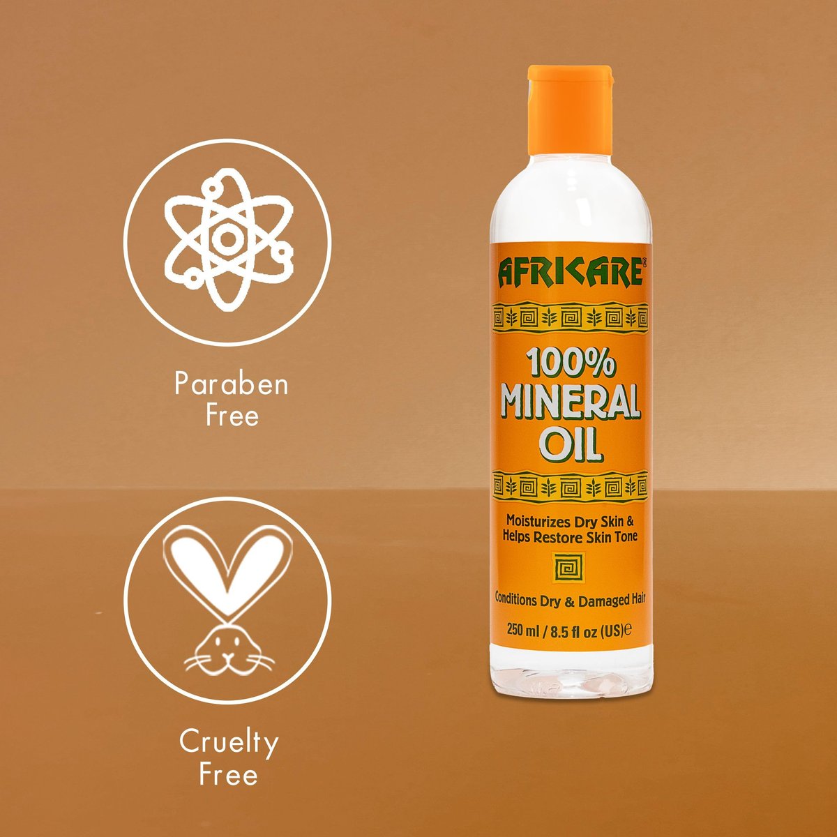 COCOCARE Africare 100% Mineral Oil - Fragrance Free Pure Oil for Skin and Scalp Care - 8.5 Fl Oz - görsel 11